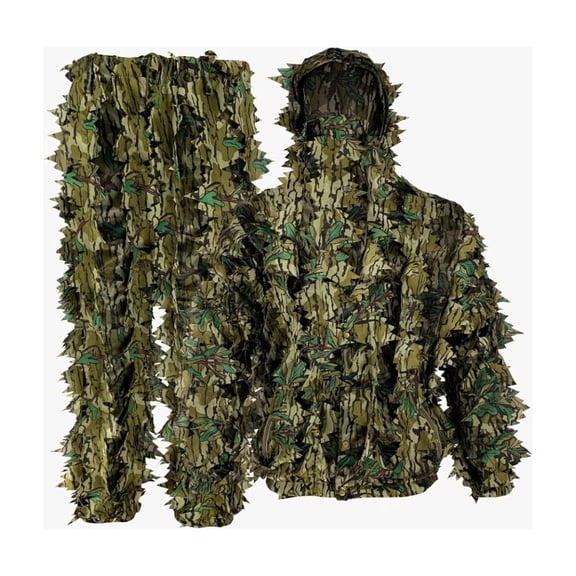 Titan 3D Greenleaf Hunting Camouflage Suit - Breathable Leafy Jacket, Lightweight & Mossy Oak Pattern