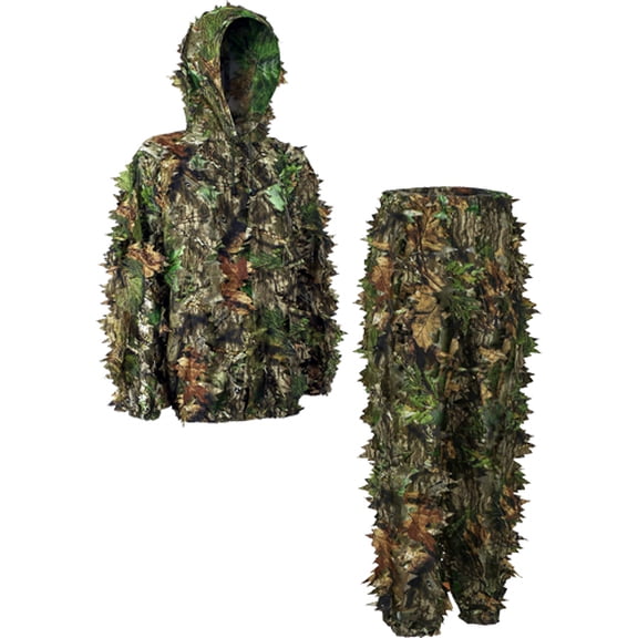 Titan 3D Leafy Suit Hunting Camouflage, Mossy Oak NWTF Obsession, 2XL/3XL, MO-OB