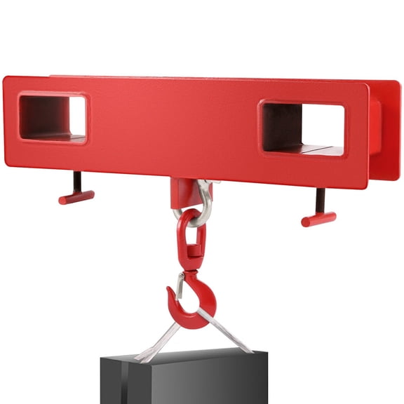 Titan 4400 lb Capacity Forklift Lifting Hoist with Swivel Hook Mobile Crane