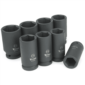TITAN 8-PC 3/4" DR SAE DEEP IMPACT S