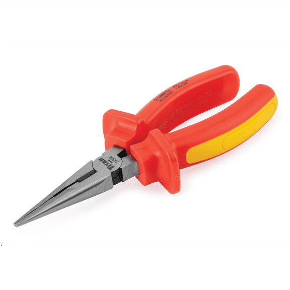 Titan 6 in. Insulated Long Nose Pliers