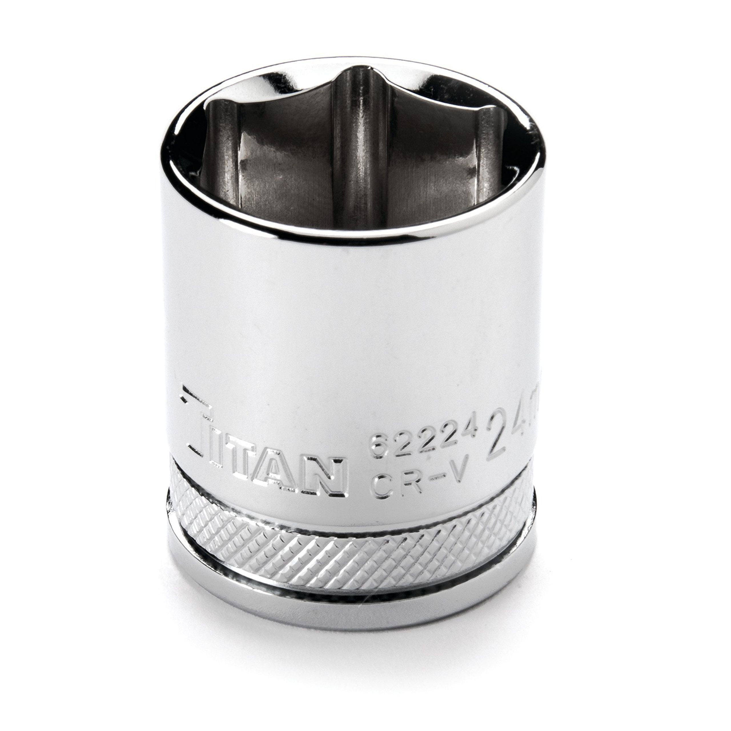 Titan 62224 24mm 1/2-Inch Drive 6pt Socket - Walmart.com