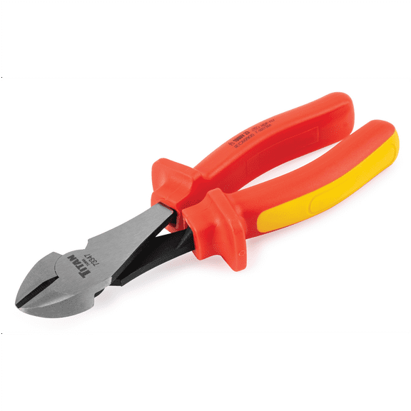 Titan 7 in. Insulated Extended Diagonal Pliers