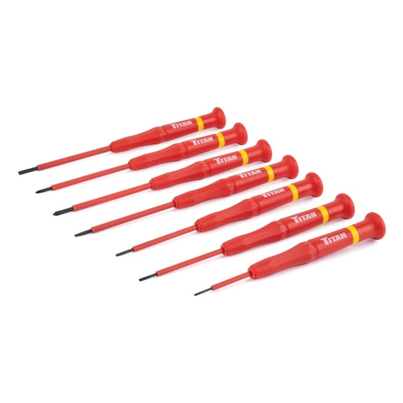 Titan 7 pc. Insulated Precision Screwdriver Set