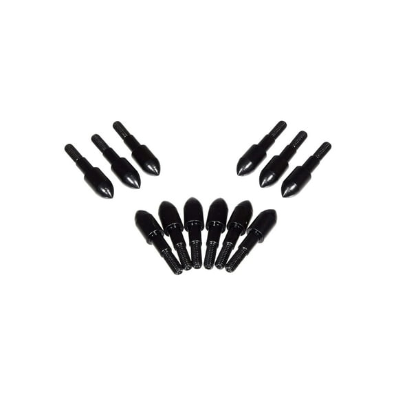 Titan 9/32" Archery Steel Bullet Points, 100-Grains, 12-Pack, Black