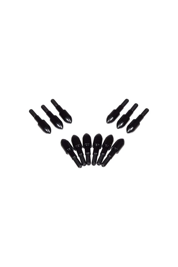 9/32" Archery Steel Bullet Points, 100-Grains, 12-Pack, Black