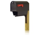thumbnail image 1 of Titan Aluminum Curbside Mailbox with Newspaper tube and Ashley front single mailbox mounting bracket, 1 of 4