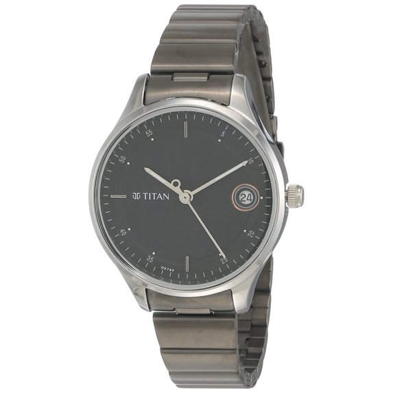 Titan Analog Black Dial Womens Metal Watch - 2649Km01/Np2649Km01/Nq2649Km01
