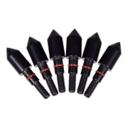 Titan Archery Stay-Tight Steel Bullet Points, 100-Grains, 6-Pack, Black