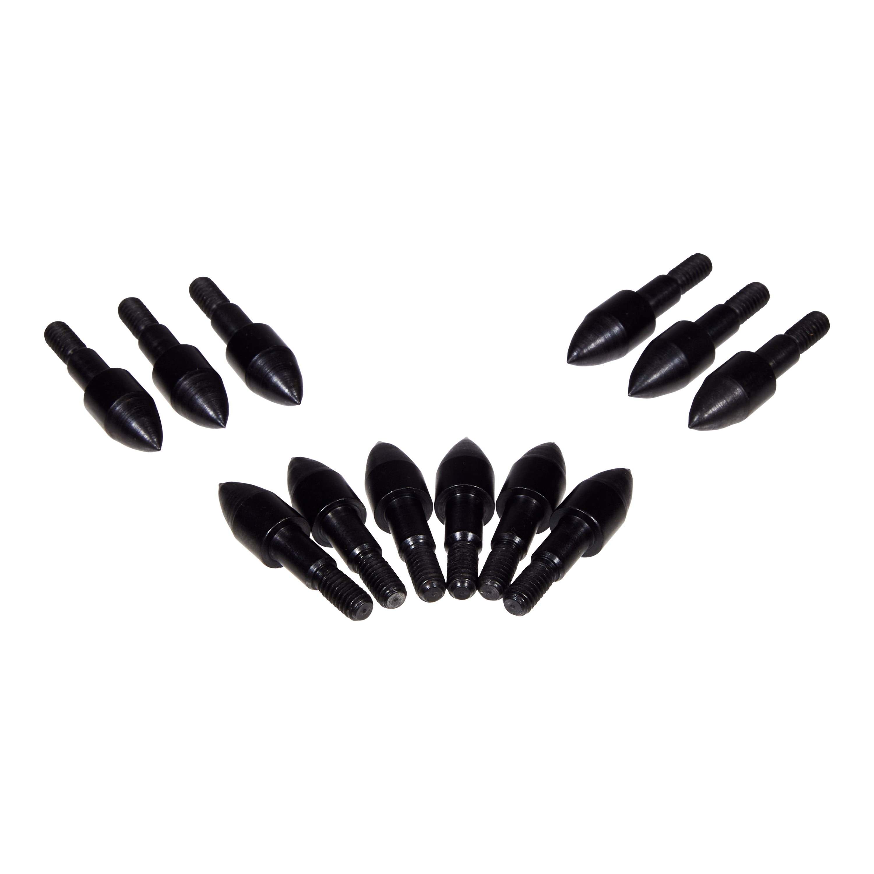 Titan Archery Steel Bullet Points, 85-Grains, 12-Pack, Black