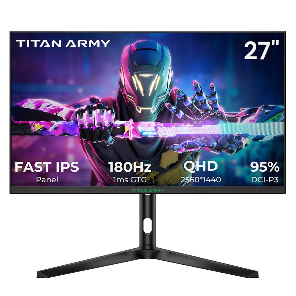 Titan Army P27A2R 27 Inch 180Hz 1440p Gaming Monitor, Fast IPS