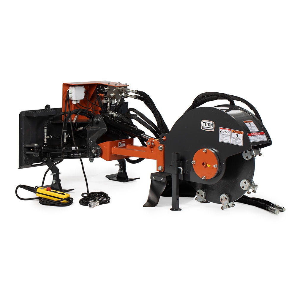 Titan Attachments 1425 GPM Hydraulic Flow Stump Grinder Attachment for
