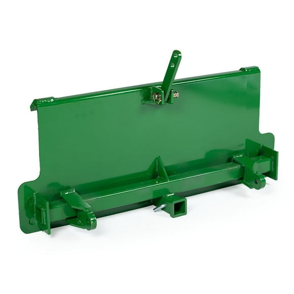 Titan Attachments 3 Point Adapter, Fits John Deere Quick Tach, 2" Receiver Hitch, Green