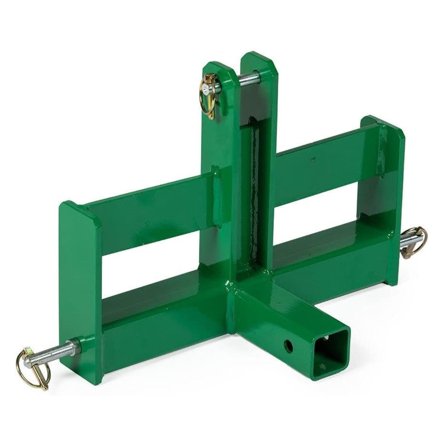 Titan Attachments 3 Point Green Hitch Receiver Tractor Drawbar with