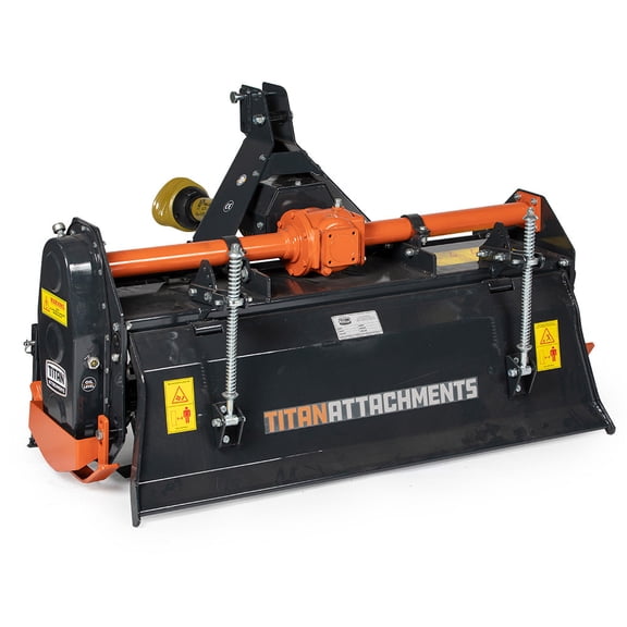 Titan Attachments 3 Point Tractor Attachment, PTO Driven Rotary Tiller