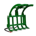thumbnail image 1 of Titan Attachments 48” Light-Duty Single Cylinder Root Grapple Rake fits John Deere Tractors, Economy Series, 1 of 9