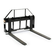 Titan Attachments 48-in Skid Steer Pallet Fork Frame Attachment, 48" Fork Blades, Rate 4,000 LB, Quick Tach Tractor