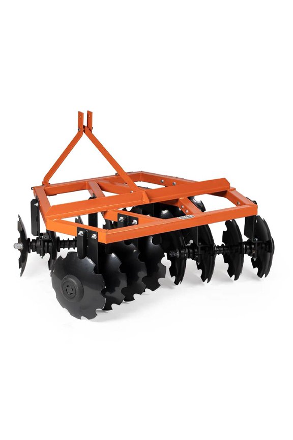 5 FT Disc Harrow Tractor Attachment, 16-Inch Notched Discs Tilling