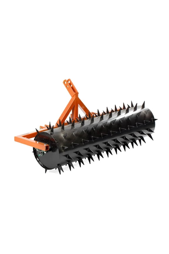 5 FT Drum Spike Aerator Tractor Attachment, 3" Long Spikes for Better Drainage
