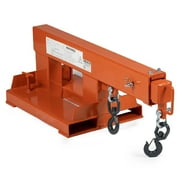 Titan Attachments 5500LB UOM Durable Jib Crane, 79 Orange