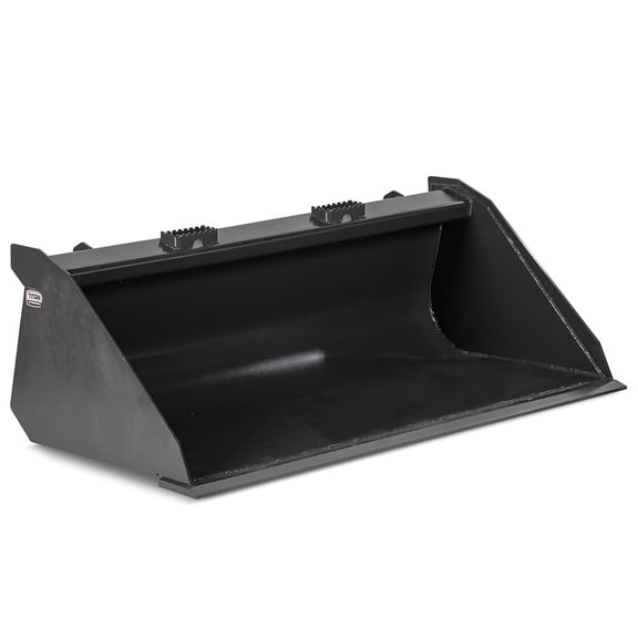 Titan Attachments 60" Grade 50 Standard Series Low Profile Dirt Bucket, Universal Quick Tach, 15.5 cu ft Capacity