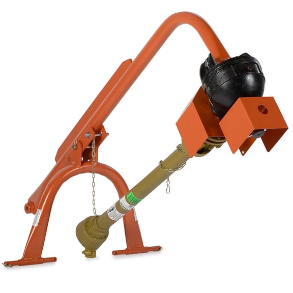 Titan Attachments 60 HP 3 Point Post Hole Digger Attachment, PTO Powdered Digger, Compact Tractor Attachment for Fence Posts, Deck and Building Frames, Plant Trees and Shrubs, Auger Sold Separate