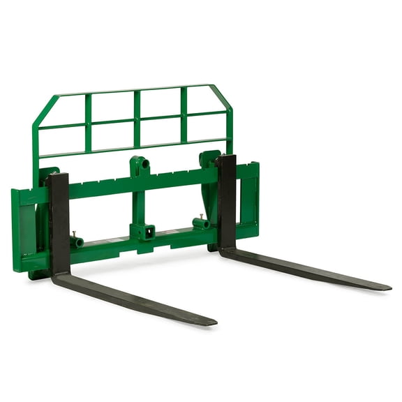 Titan Attachments 60" Pro Series Extra Wide Pallet Fork Frame, 42" Fork Blades, Hook and Pin Mounting