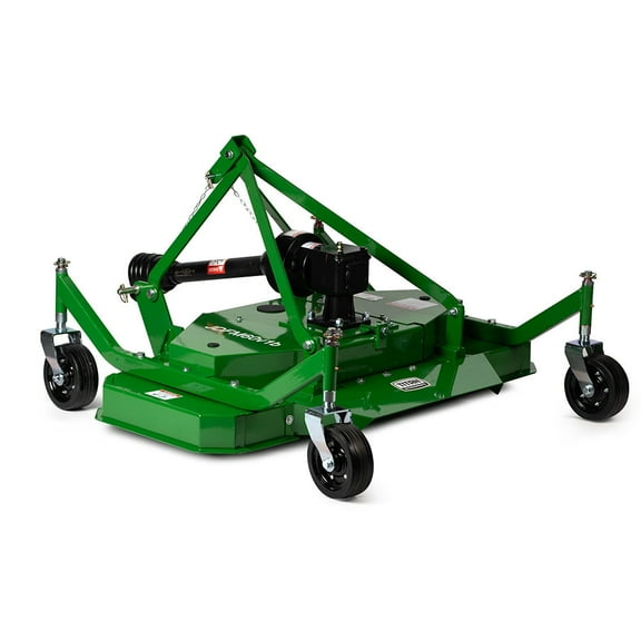 Titan Attachments 3 Point PTO Finish Mower, 60" Cutting Width, Cat 1 Hookup, Green Finish