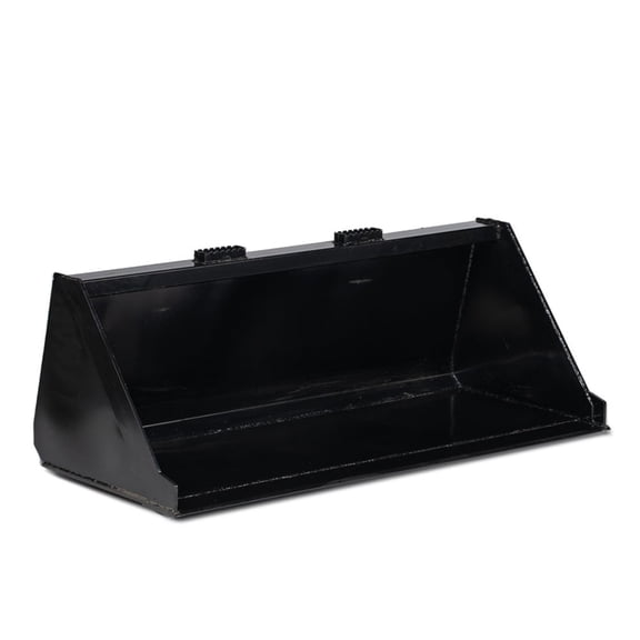 Titan Attachments 60" Skid Steer Dirt Bucket, 3/16" Thick Structural Steel with Reinforced Gussets