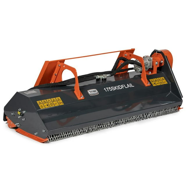 Titan Attachments 68in Hydraulic Skid Steer Flail Mower Attachment