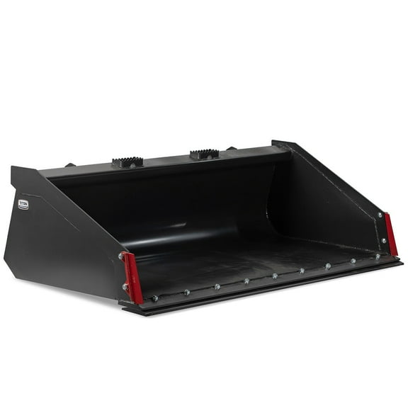 Titan Attachments 72" Grade 50 Pro Series Low Profile Dirt Bucket, Universal Quick Tach