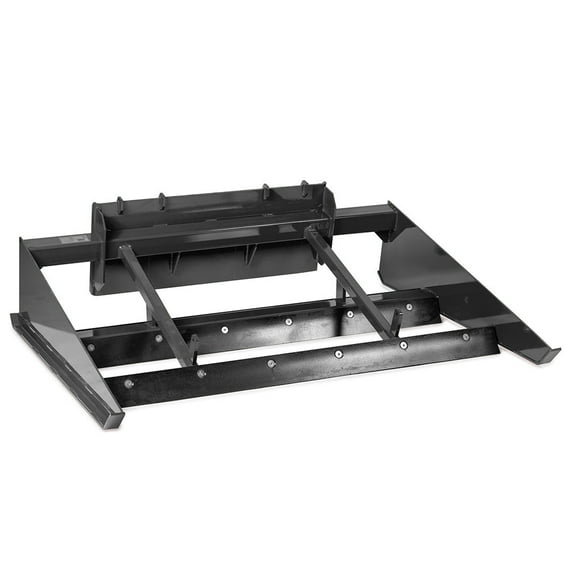 Titan Attachments 72" Skid Steer Grader Attachment, Universal SSQA, Triple-Blade Cutting Edge Box Grader