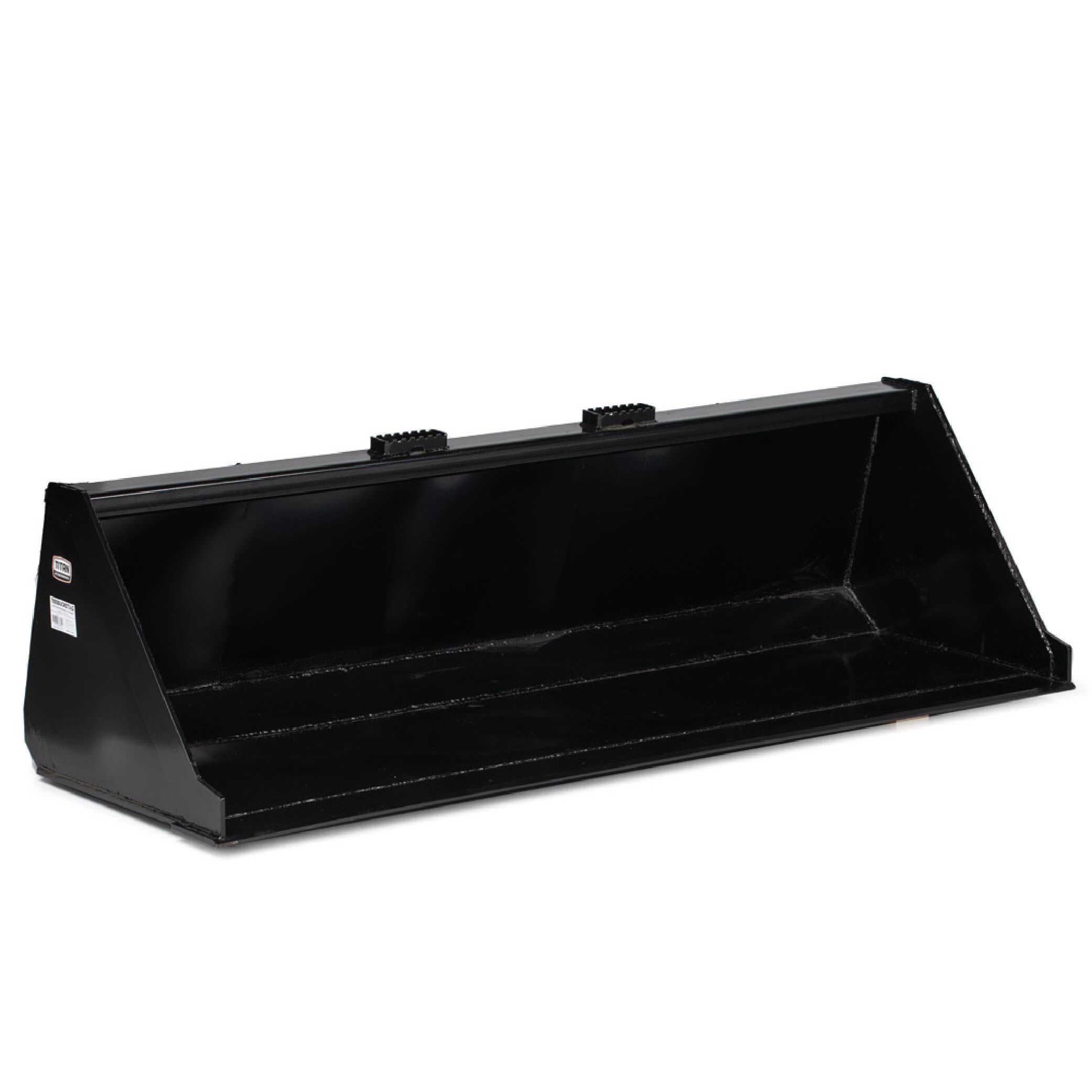 Titan Attachments 78" Skid Steer Dirt Bucket V2, 1/8" Thick Reinforced