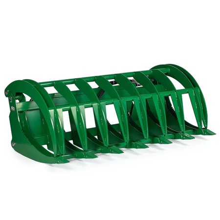 Titan Attachments 84" HD Root Grapple Rake, Fits John Deere, Twin 3,000 PSI Cylinders