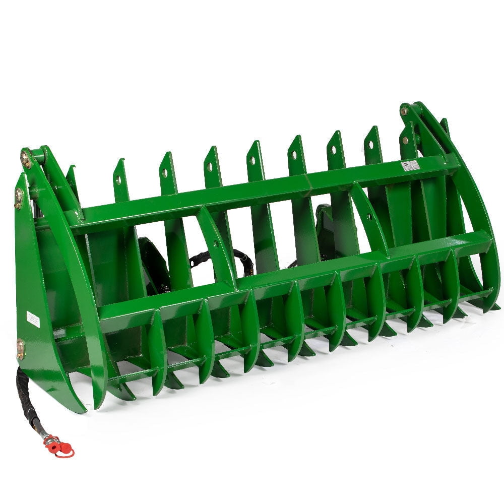 Titan Attachments 84in Clamshell Root Grapple Rake Fits John Deere ...