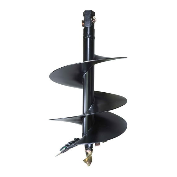 Titan Attachments Auger Bit 24" x 48" Steel 6" Boring Head 2" Hex Connectivity