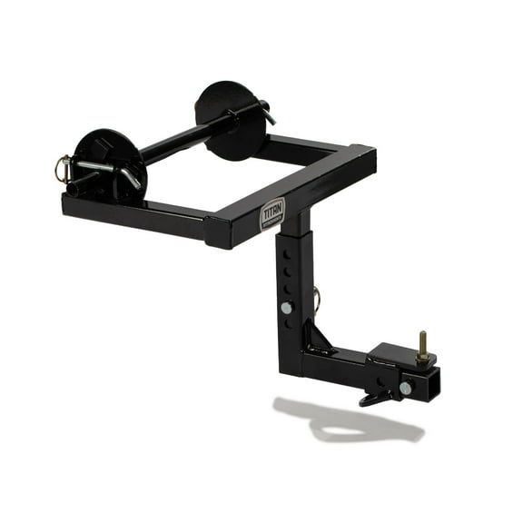 Titan Attachments Barbed Wire Unroller, Bolt-On ATV Adaptor or 2" Receiver Hitch Compatible, Landscaping and Fencing Tool