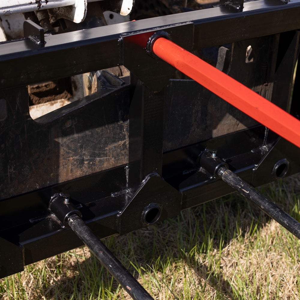 Titan Attachments HD Skid Steer Hay Frame Attachment, 49" Hay Spear and