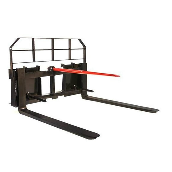 Titan Attachments Heavy Duty Pallet fork Bale Spear, 48" forks, 5500 lb Capacity
