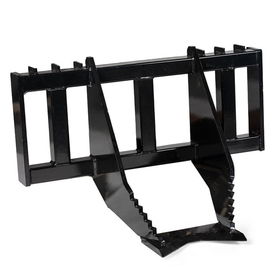 Titan Attachments Heavy-Duty Tree and Bush Grubber, Universal Skid Steer Quick Tach, Remove Brush, Trees, Shrubs, Tears Out Taproot, Forestry Equipment