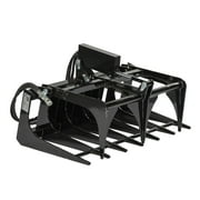 Titan Attachments Mini Skid Steer Root Grapple، بعرض 42 لتطهير الأراضي وإزالة الحطام