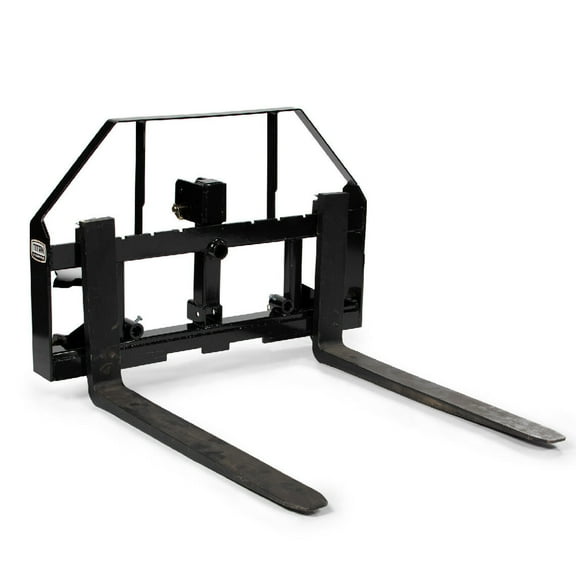 Titan Attachments Pallet Fork Frame Attachment with 42" Fork Blades, Fits Cat I & II Tractors, Rated 4,000 LB