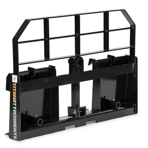 Titan Attachments Pro Series Pallet Fork Frame, Universal Quick Tach Connection for Skid Steers
