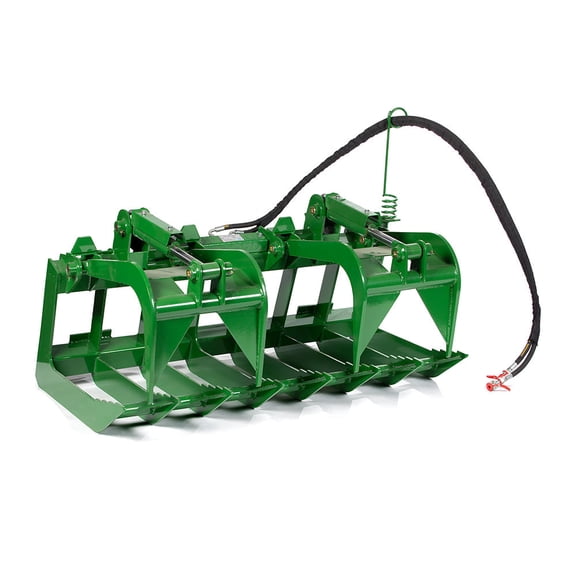 Titan Attachments Root Grapple Bucket Tractor Attachment, Hook and Pin Connection