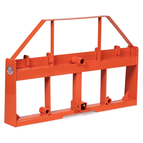 Titan Attachments USA Made Standard Series Pallet Fork Frame Attachment, Orange Finish, SSQA Compatible, Rated 4,000 LB