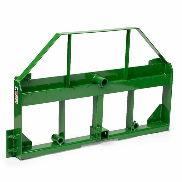 Titan Attachments USA Made Pallet Fork Frame Attachment Fits JD Tractors, 4,000 LB Capacity, Receiver Hitch, Spear Sleeves, Headache Rack