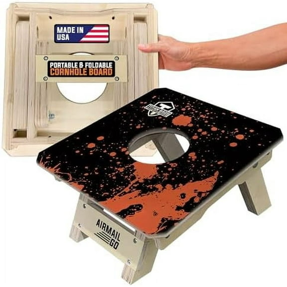 Titan Bags Airmail Go Cornhole Board - Traditional Foldable & Portable Cornhole Box Training Tool for Enhanced Practice for Indoor & Outdoor Bean Bag Toss Games$$Sport & Recreation Other