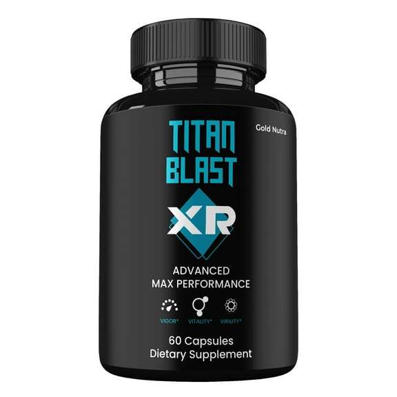 Titan Blast XR Supplemement, High Potency TitanBlast XR Pills, All Natural Formula for Men TitanBlastXR Capsules, 1 Month Supply (1 Pack)