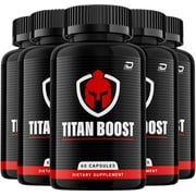 Titan Boost for Men Capsules, TitanBoost Advanced Formula, 5 Pack, 300 Capsules