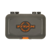 Titan Broadhead Box & Caddy, Holds 6 Broadheads, Broadheads with Closed Width Up To 1-3/8", Gray/Orange